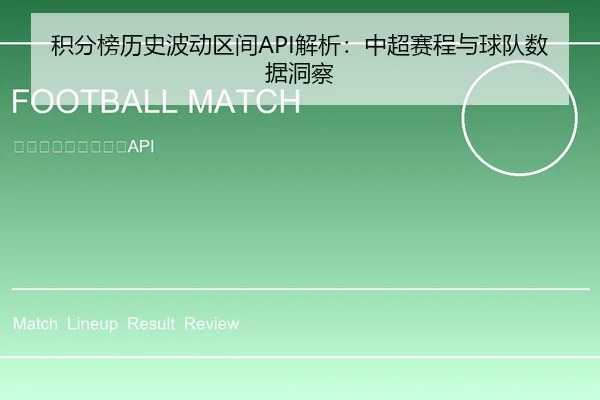 积分榜历史波动区间API解析：中超赛程与球队数据洞察